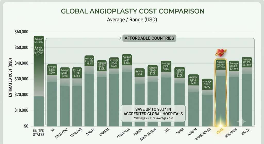 Angioplasty Cost Comparison