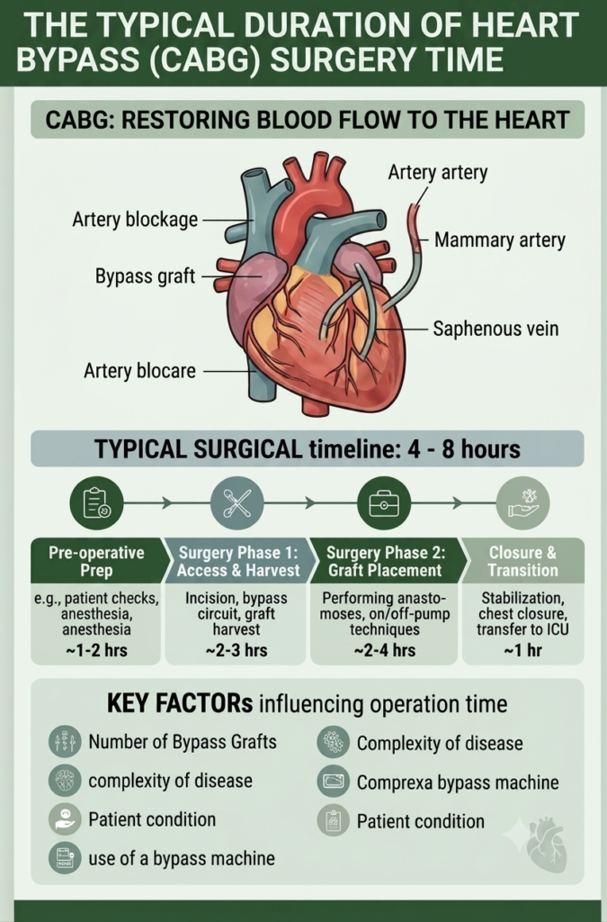 Heart Bypass Operation Time CABG Surgery